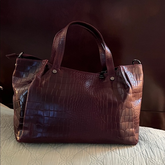 LAVORAZIONE ARTIGIANALE Soft Red Leather satchel bag - Picture 1 of 15